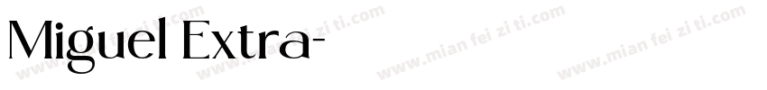 Miguel Extra字体转换